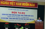 Đ/c Nguyễn Tuấn Thanh – Tỉnh ủy viên - Phó chủ tịch UBND tỉnh phát biểu chỉ đạo tại Hội nghị