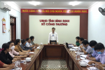 Ảnh: Ông Võ Mai Hưng - Phó Giám đốc Sở Công Thương chủ trì triển khai các đề án khuyến công trên địa bàn tỉnh năm 2022