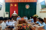 Quang cảnh điểm cầu Bình Định tham dự Hội nghị trực tuyến.