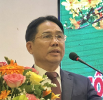 Ông Lê Minh Thiện - Chủ tịch FPA Bình Định báo cáo tại Hội nghị