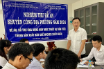 Ông Võ Mai Hưng - Phó Giám đốc Sở Công Thương, Chủ tịch Hội đồng nghiệm thu các đề án khuyến công trên địa bàn tỉnh phát biểu tại buổi nghiệm thu.