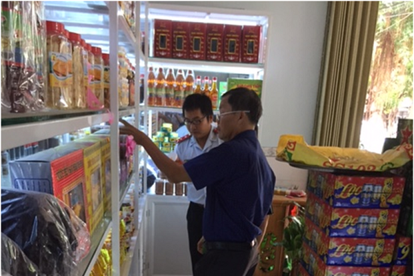 Thanh kiểm tra an toàn thực phẩm tại siêu thị Co.opmart An Nhơn
