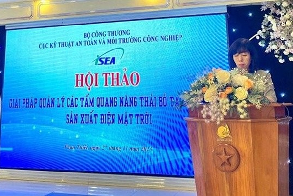 Bà Đỗ Phương Dung, Phó Cục trưởng Cục Kỹ thuật an toàn và Môi trường công nghiệp.